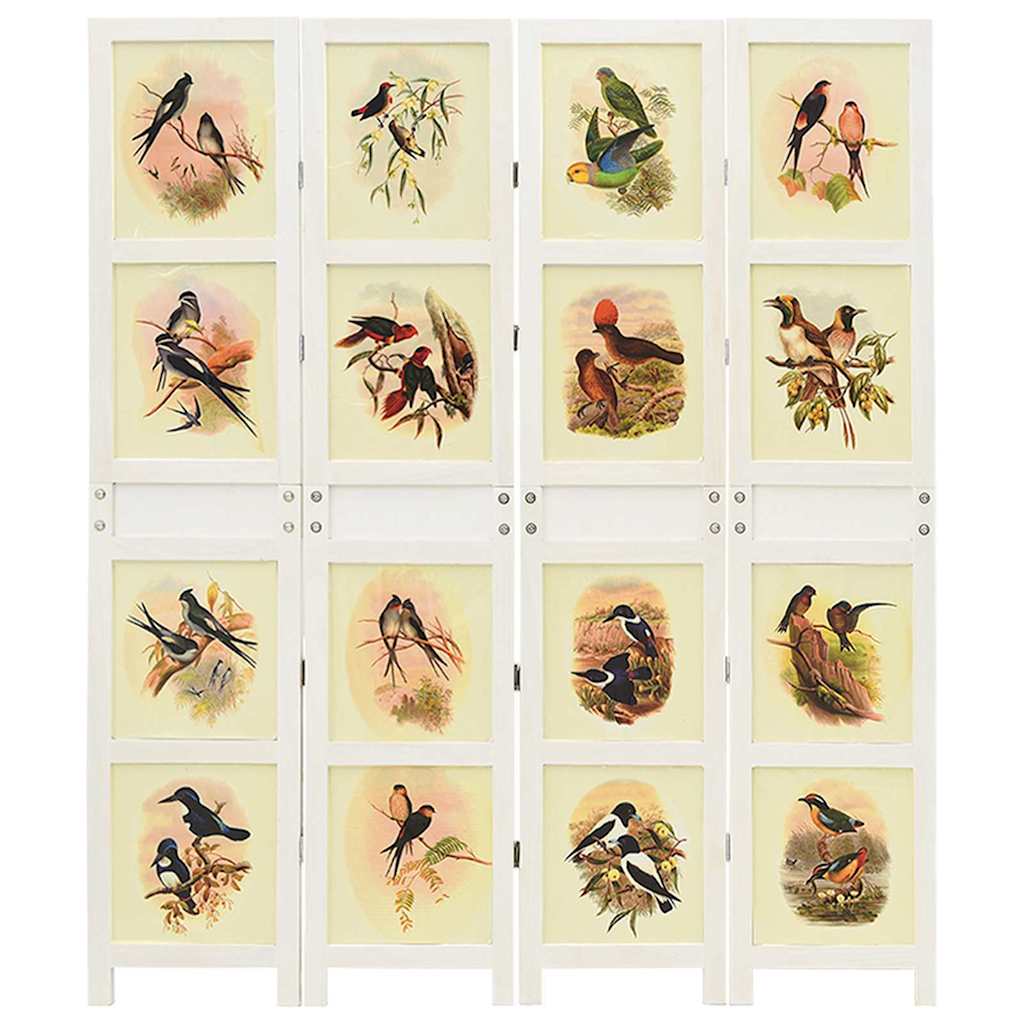 Romdivider Panel Vit 141,5 x 165 cm MDF