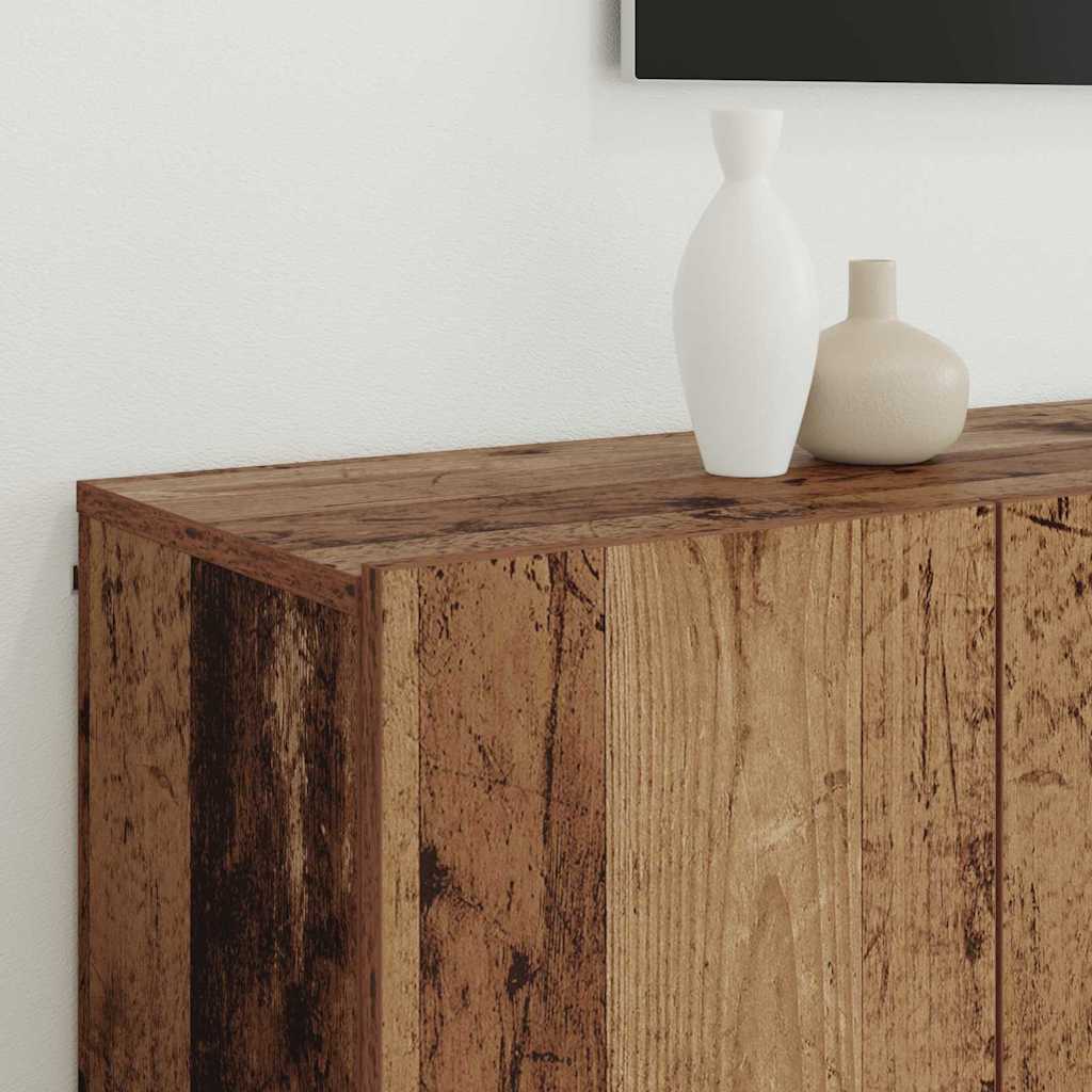 TV Enheter Väggmonterad 6 pcs Gammalt trä Konstruerat trä