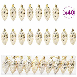 Julgran Kottboll 40 pcs Guld Plast