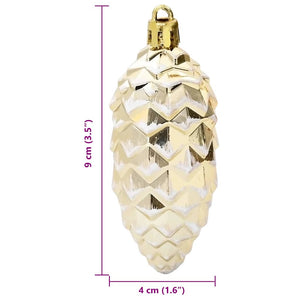 Julgran Kottboll 40 pcs Guld Plast