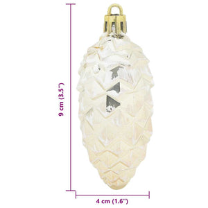 Julgran Kottboll 40 pcs champagne Plast