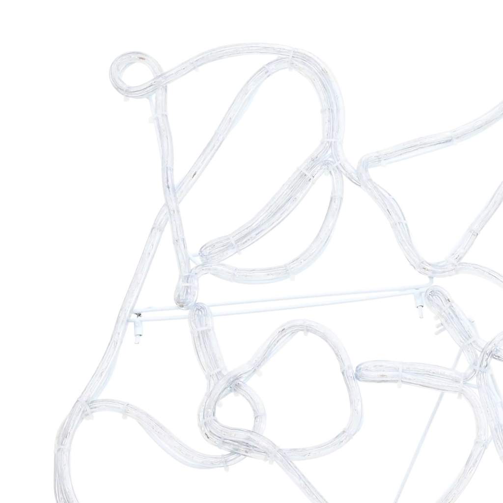 LED Juldekoration Flerfärgsdesign 69 x 79 cm PVC