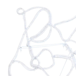 LED Juldekoration Flerfärgsdesign 69 x 79 cm PVC