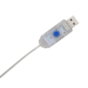 Belyst jultomte med 60 LED-lampor Varmvit 62 x 70 cm Glittertyg