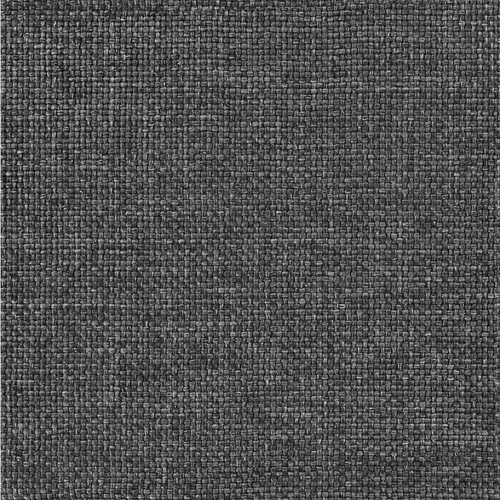 Sängram med Klädd Huvudgavel Mörkgrå 200 x 200 cm Massiv furu