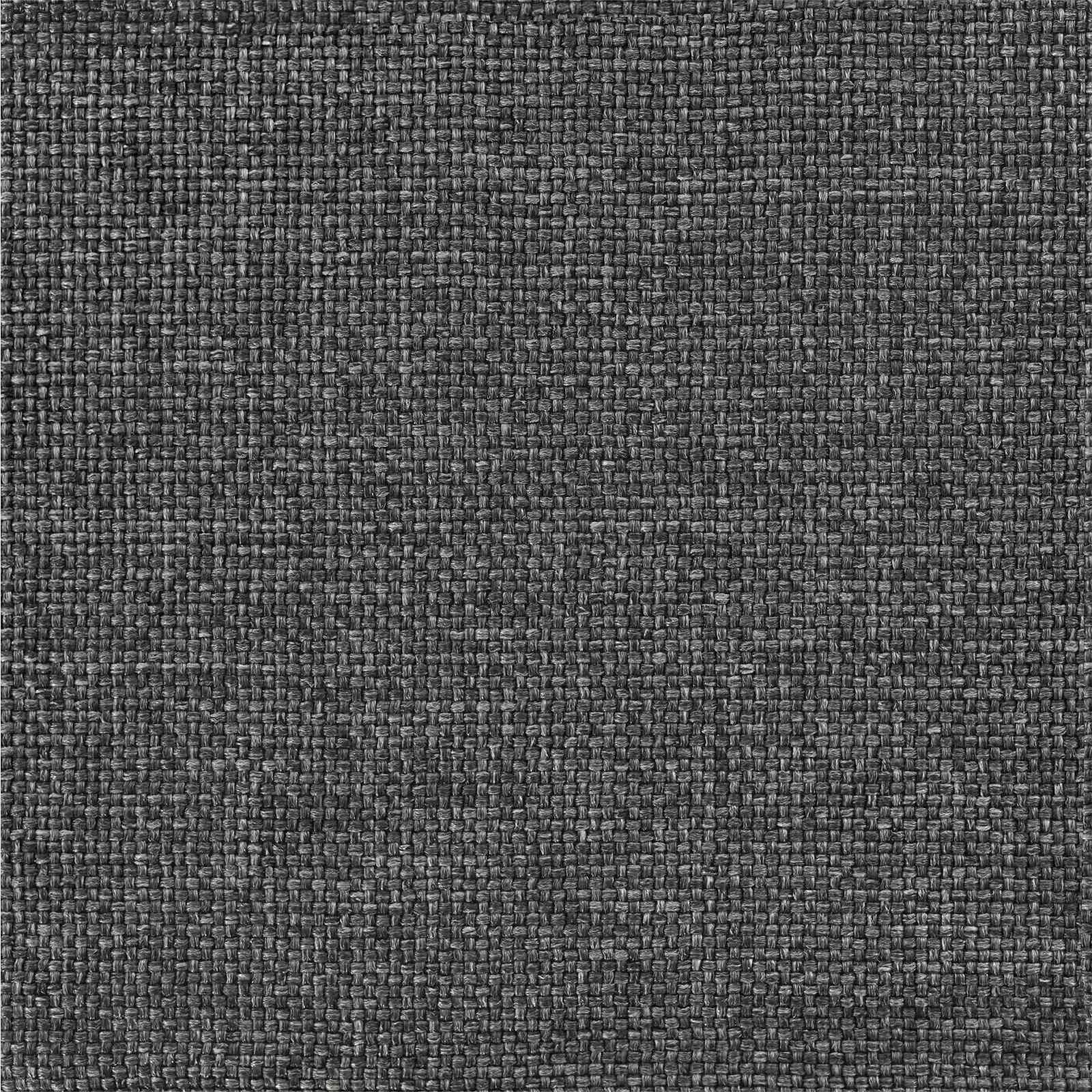 Sängram med Klädd Huvudgavel Mörkgrå 200 x 200 cm Massiv furu