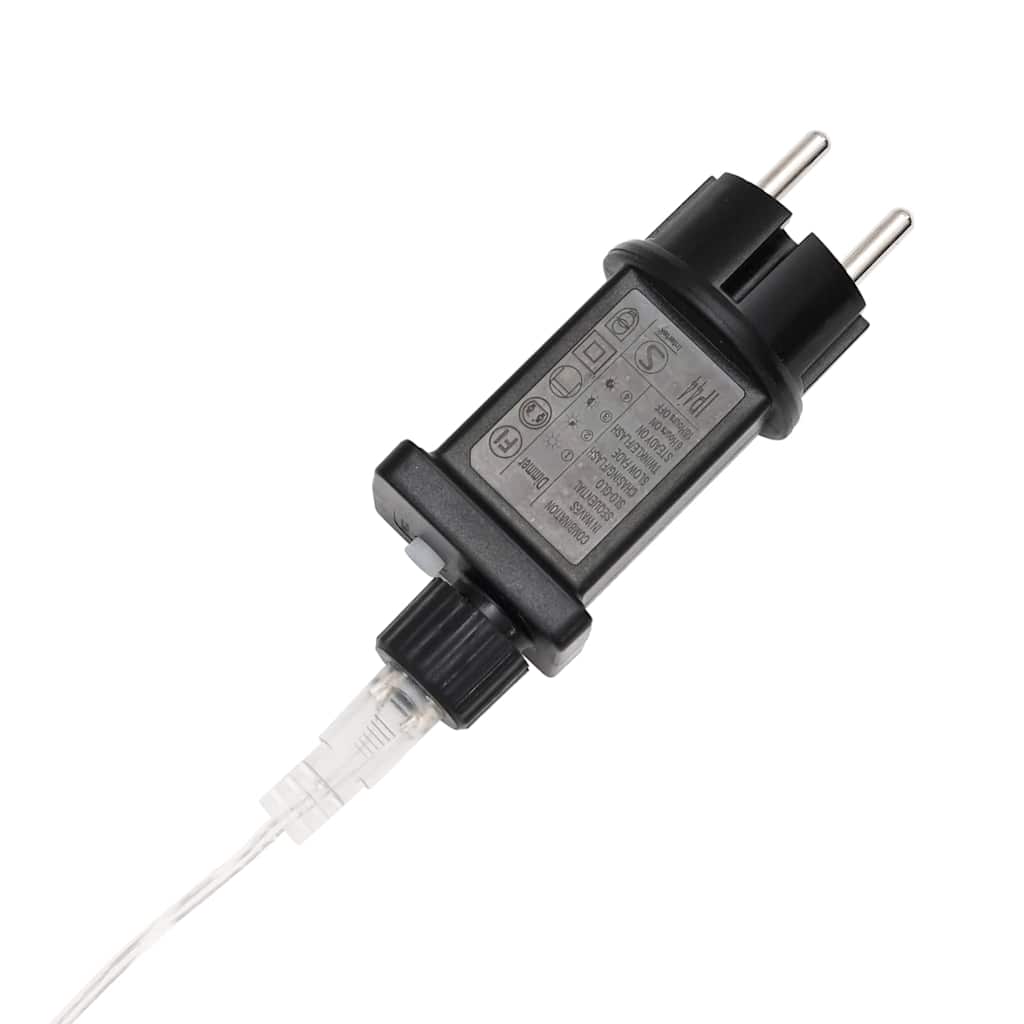 Ljuslina med 1200 LED-lampor Kall Vit 50 m PVC