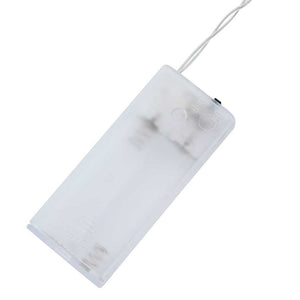 Julbåge med 10 LED-ljus Vit 47 x 5 x 29 cm Massiv furu