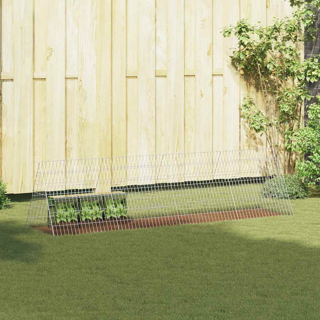 Kaninbur Silver 650 x 55 x 55 cm Galvaniserat Stål