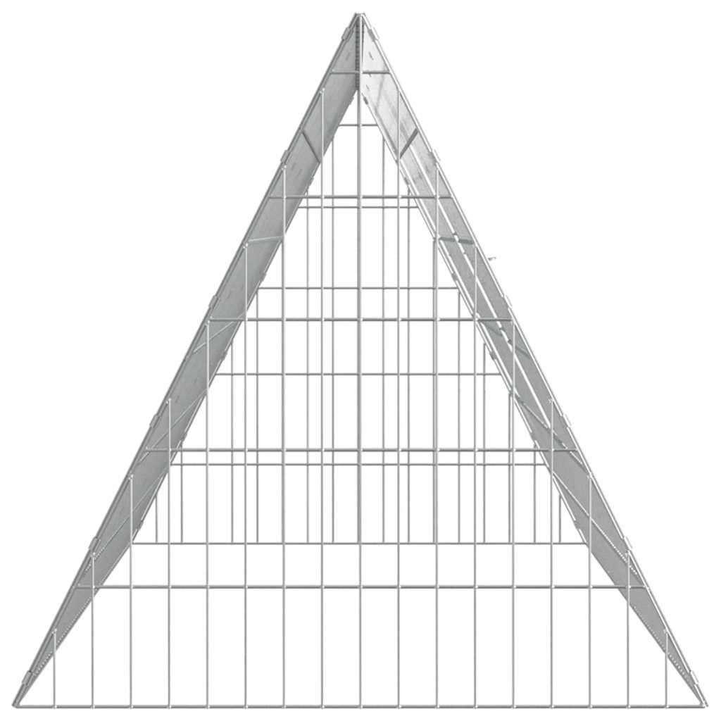 Kaninbur Silver 650 x 55 x 55 cm Galvaniserat Stål