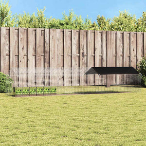 Kaninbur Silver 400 x 78 x 78 cm Galvaniserat Stål