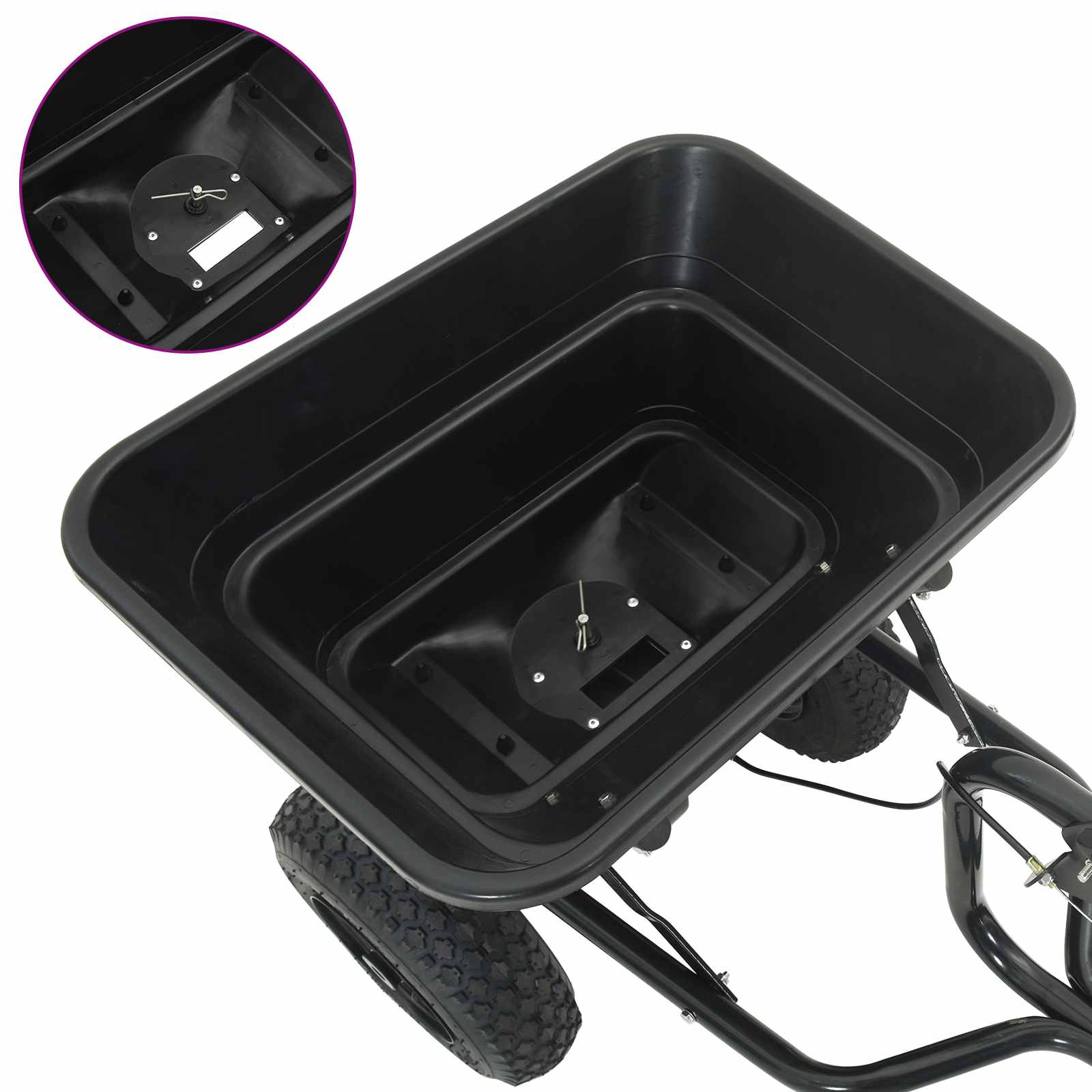 Spridare Svart 106 x 53 x 75 cm PVC och stål