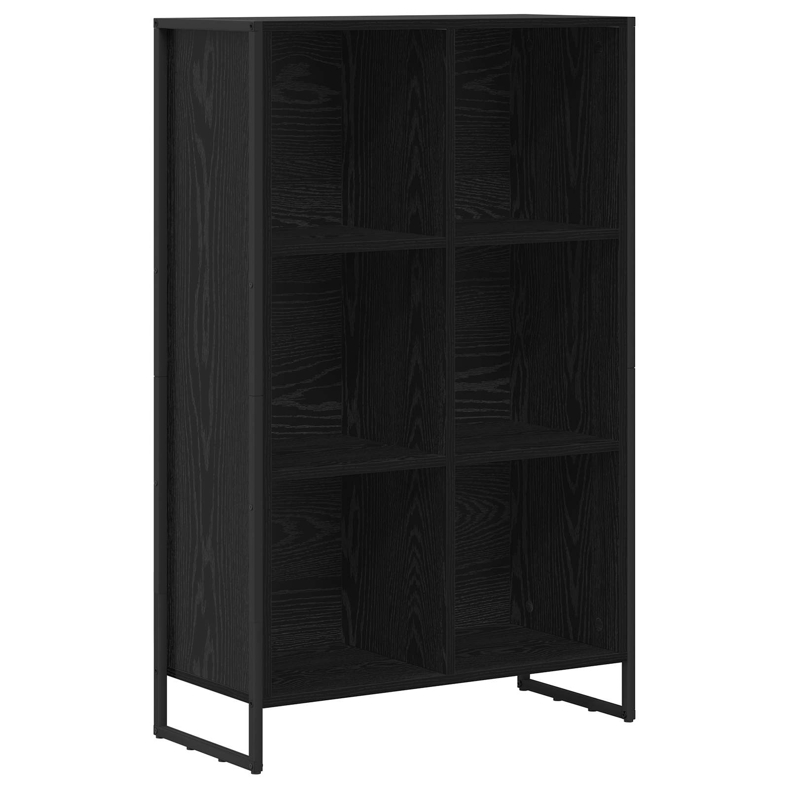 Bokskåp 99.5 x 30 x 108.5 cm Konstruerat trä Svart Ek