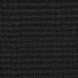 Sängram med Klädd Huvudgavel Svart 120 x 190 cm Massiv furu