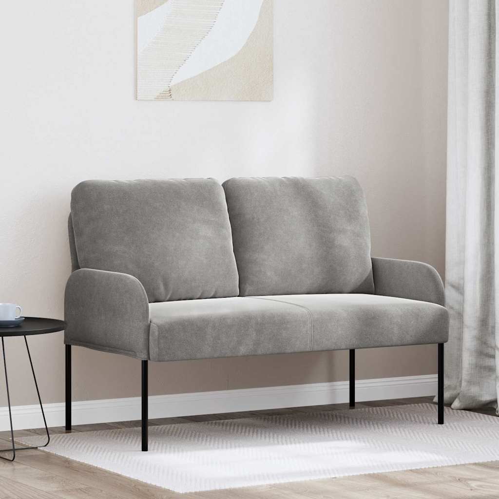 Soffor med kudde 110cm Ljusgrå Plywood
