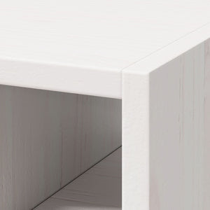 Vinställ 2 pcs Vit 56 x 25 x 56 cm Massiv furu