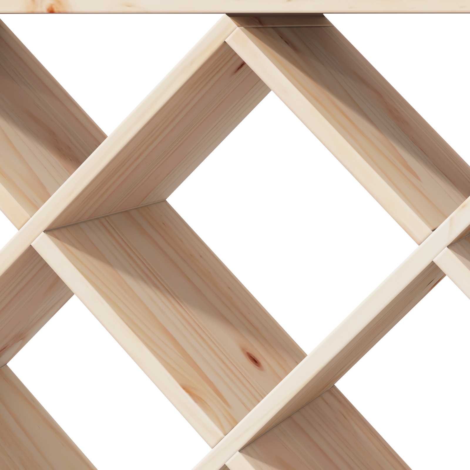 Vinställ 2 pcs Naturfärg 62 x 25 x 62 cm Massiv furu