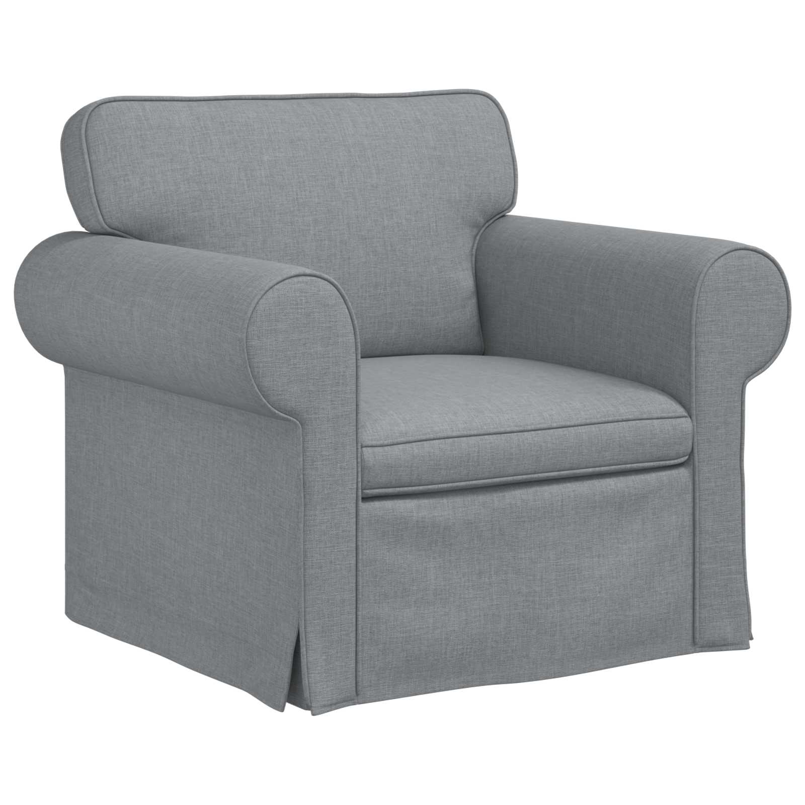 Soffa Ljusgrå 95 x 82 x 80 cm tyg