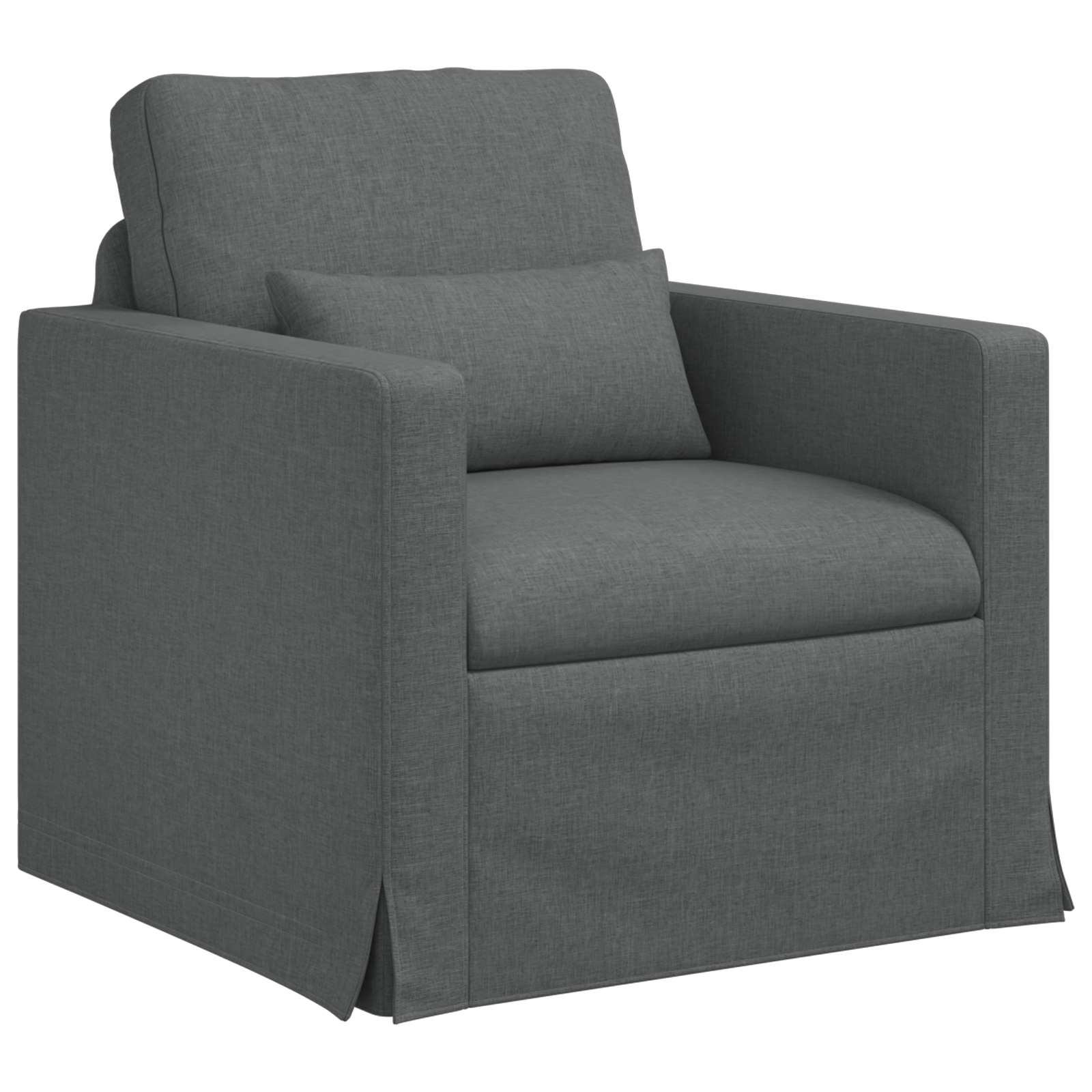 Soffa Mörkgrå 78 x 78 x 80 cm tyg