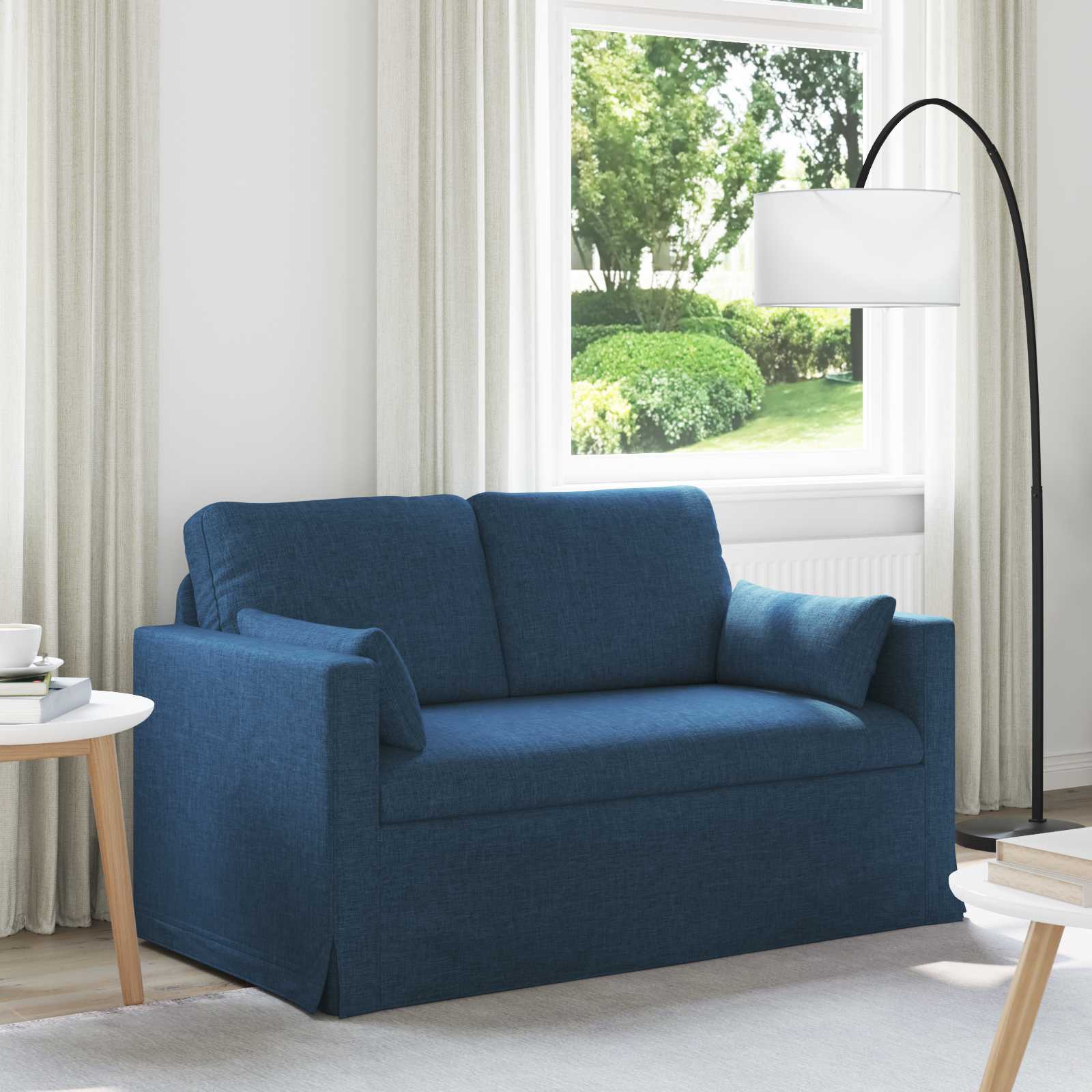 Soffa Blå 139 x 78 x 80 cm tyg
