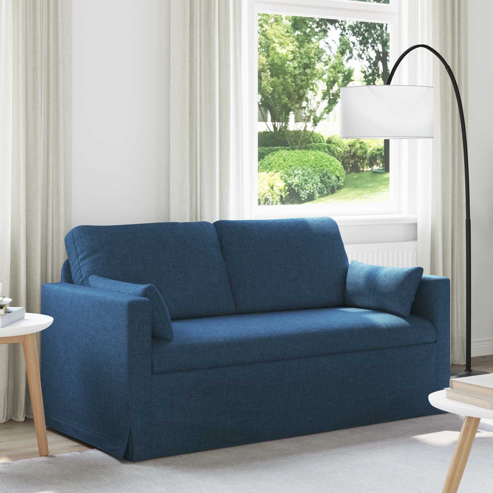Soffa Blå 158 x 78 x 80 cm tyg