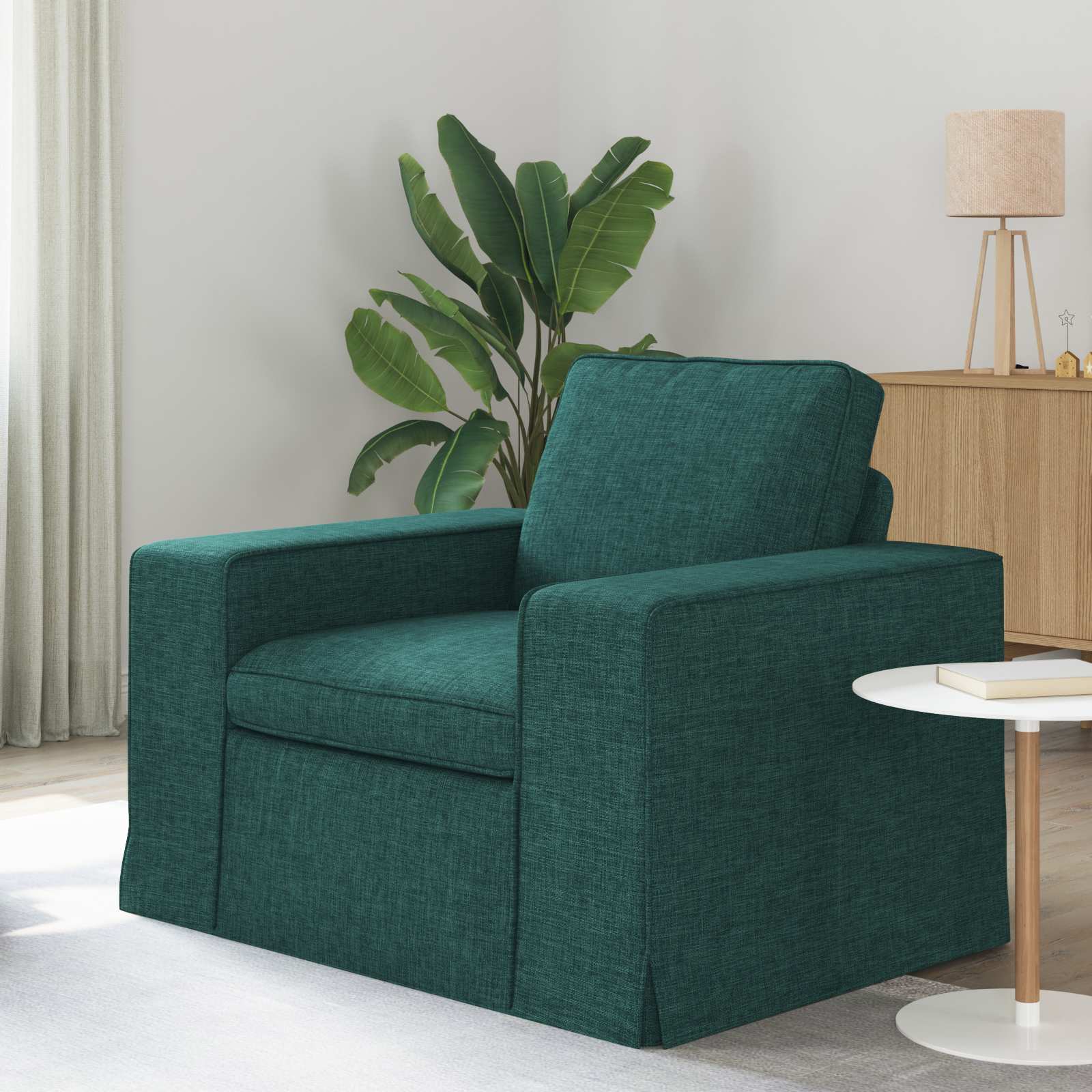 Soffa Mörkgrön 103 x 80 x 82 cm tyg