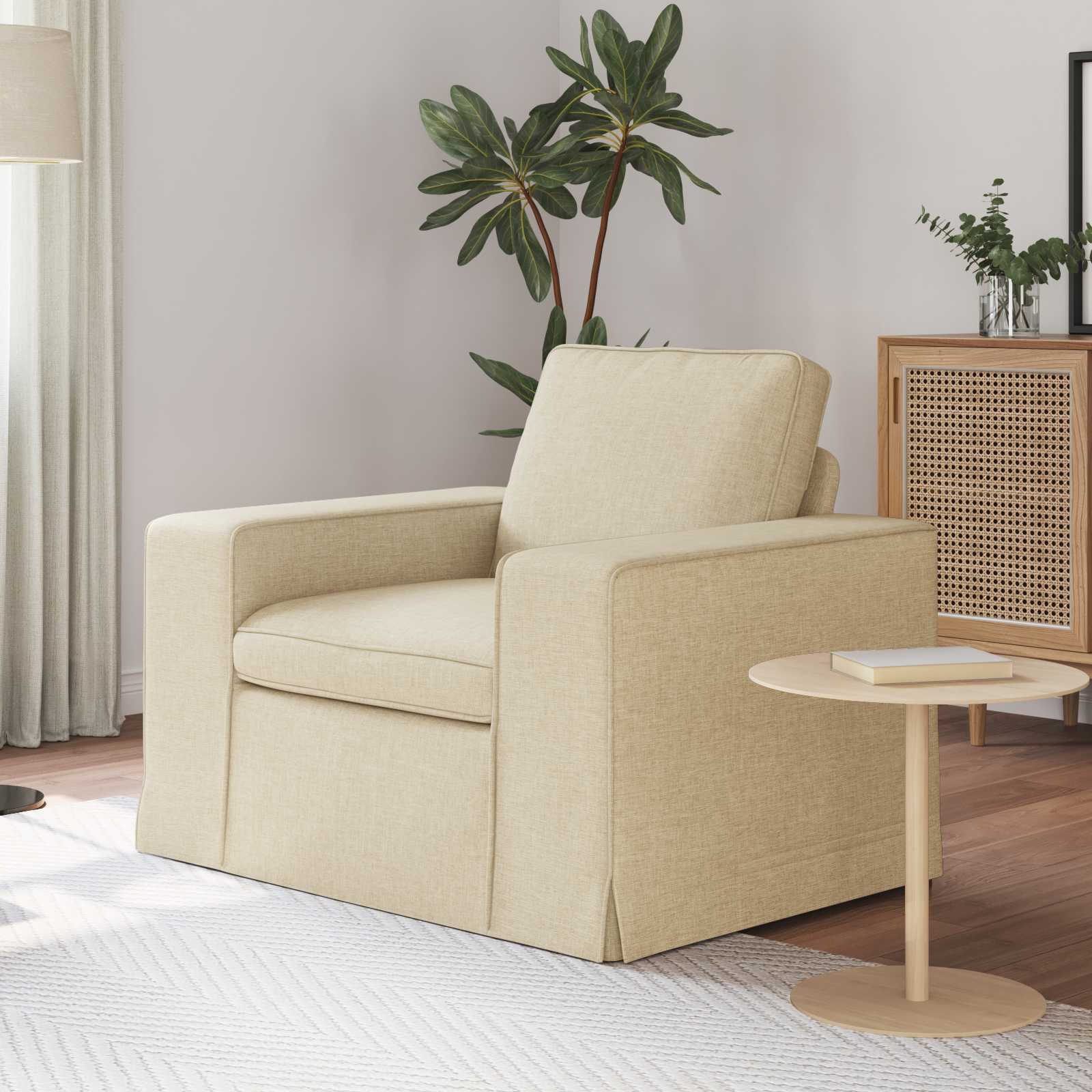 Soffa Kräm 103 x 80 x 82 cm tyg