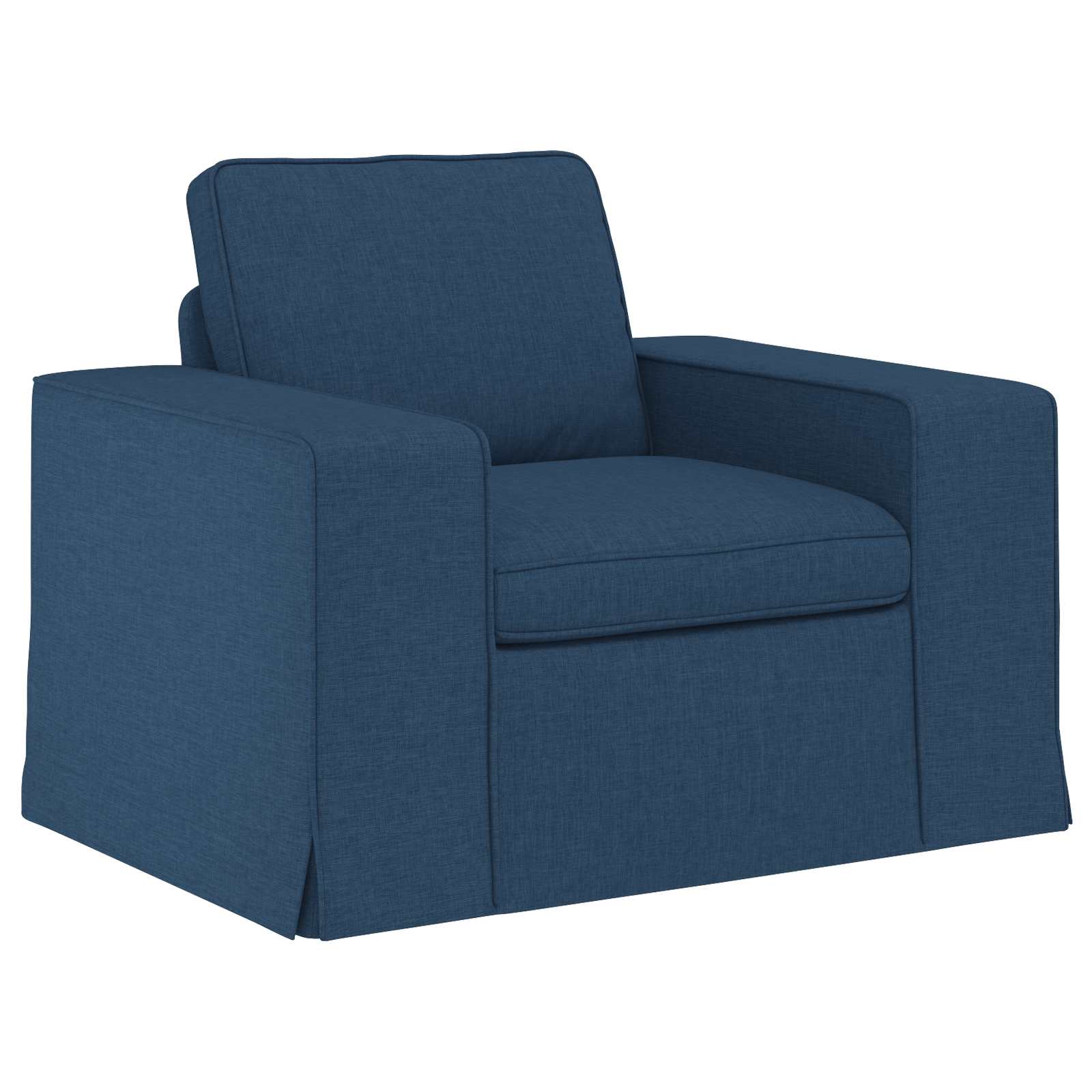 Soffa Blå 103 x 80 x 82 cm tyg