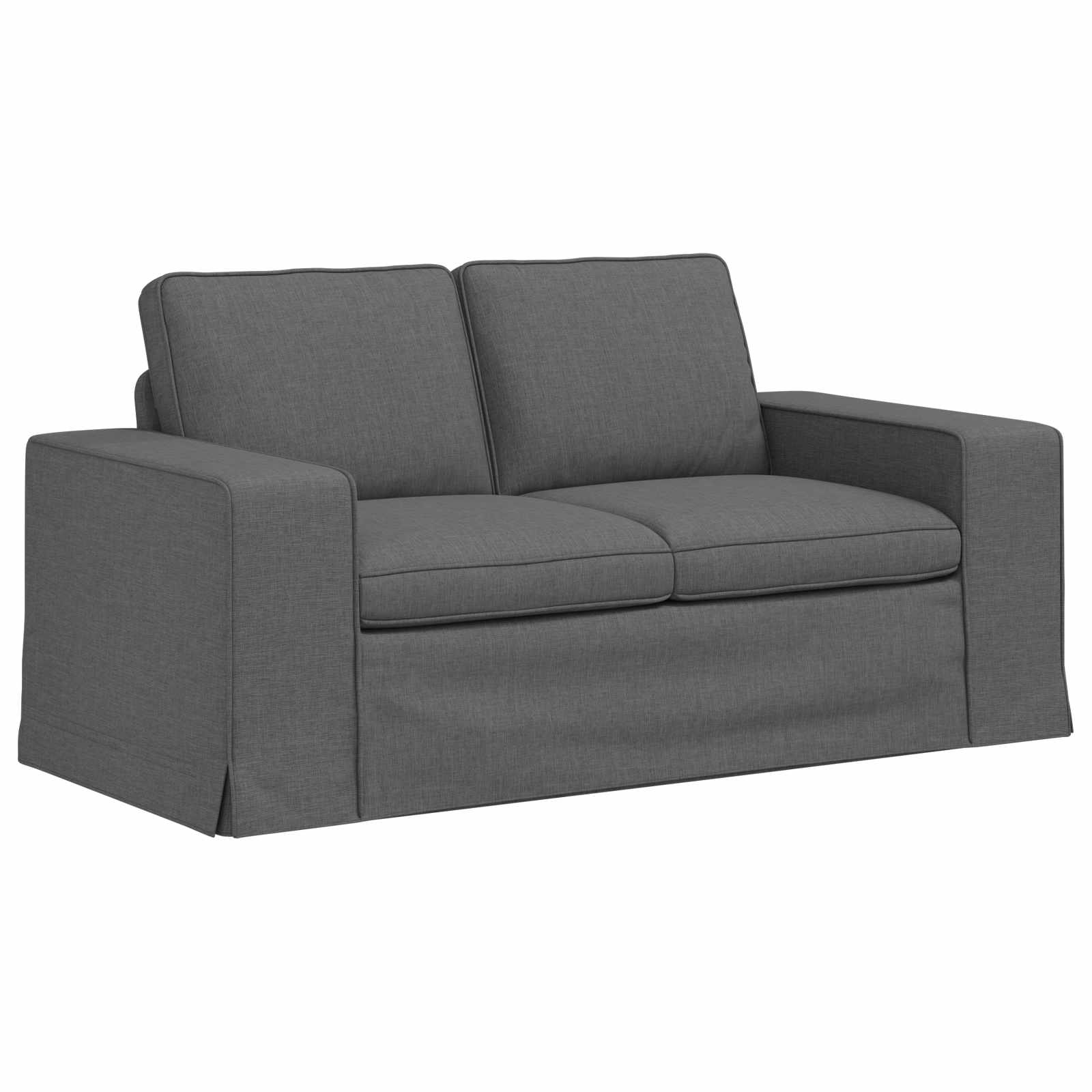 Soffa Mörkgrå 162 x 80 x 82 cm tyg