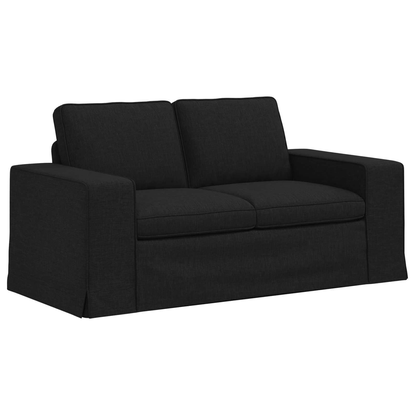 Soffa Svart 162 x 80 x 82 cm tyg
