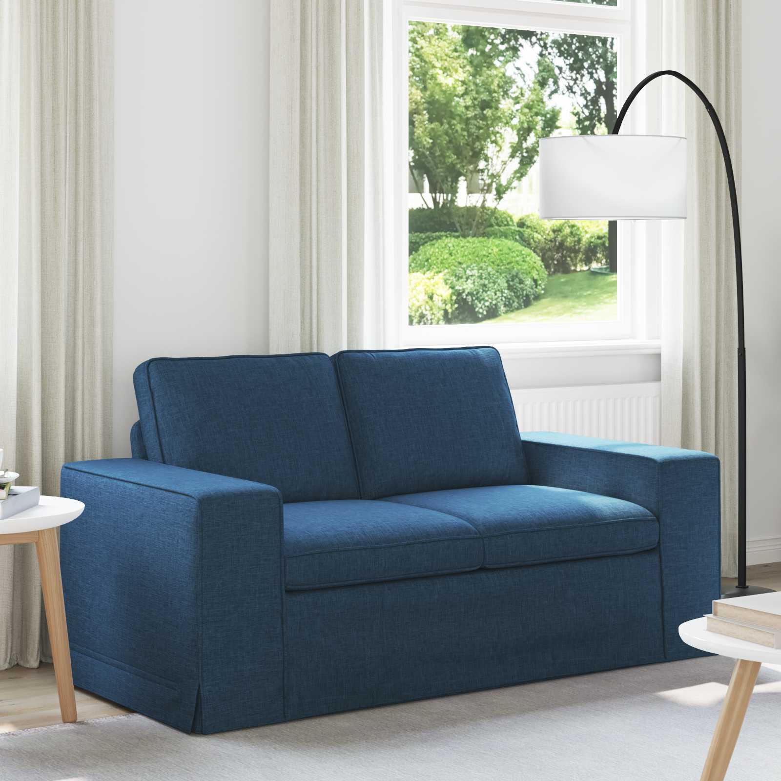 Soffa Blå 162 x 80 x 82 cm tyg