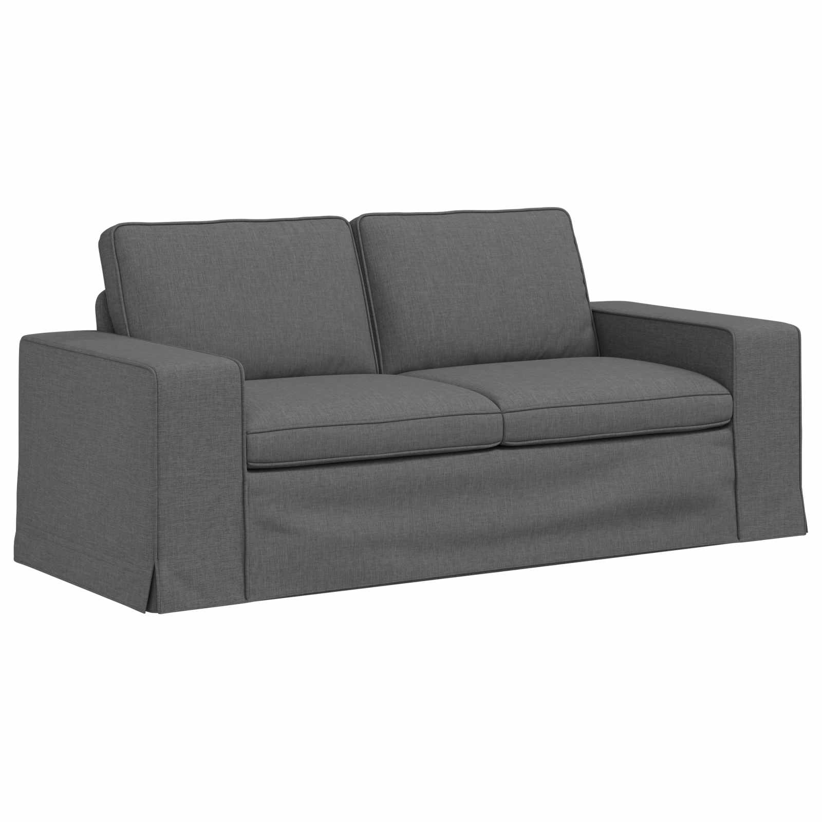 Soffa Mörkgrå 182 x 80 x 82 cm tyg