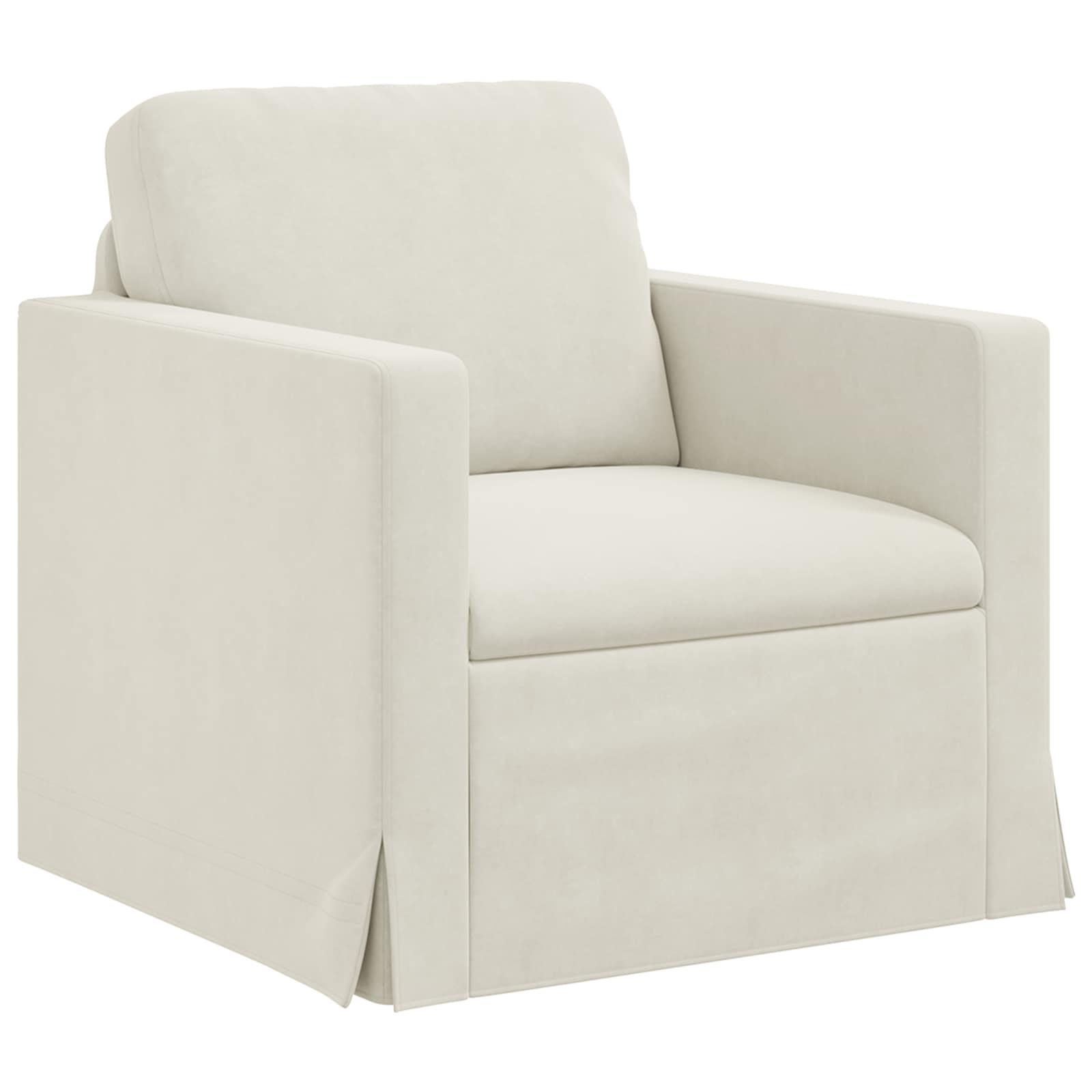 Soffa Kräm 78 x 78 x 80 cm Sammet