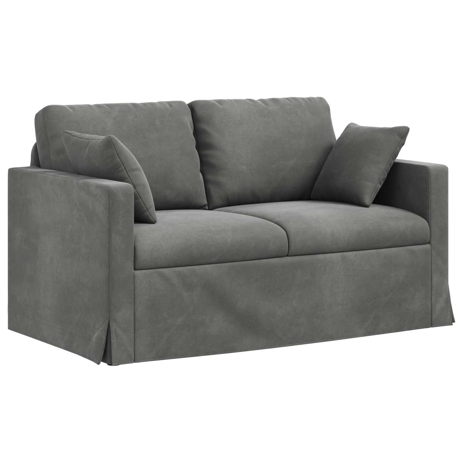 Soffa Mörkgrå 138 x 78 x 80 cm Sammet
