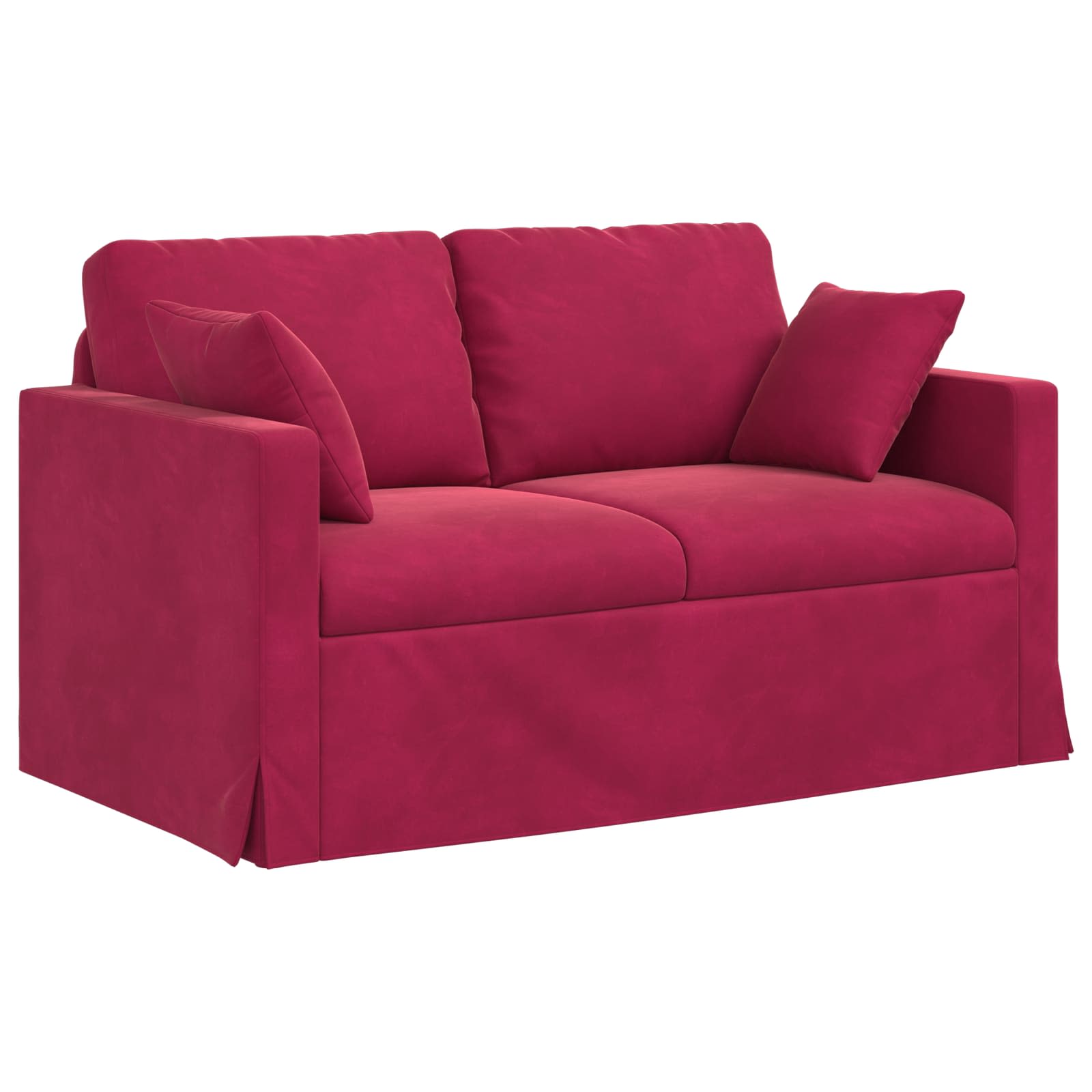 Soffa Vinröd 138 x 78 x 80 cm Sammet