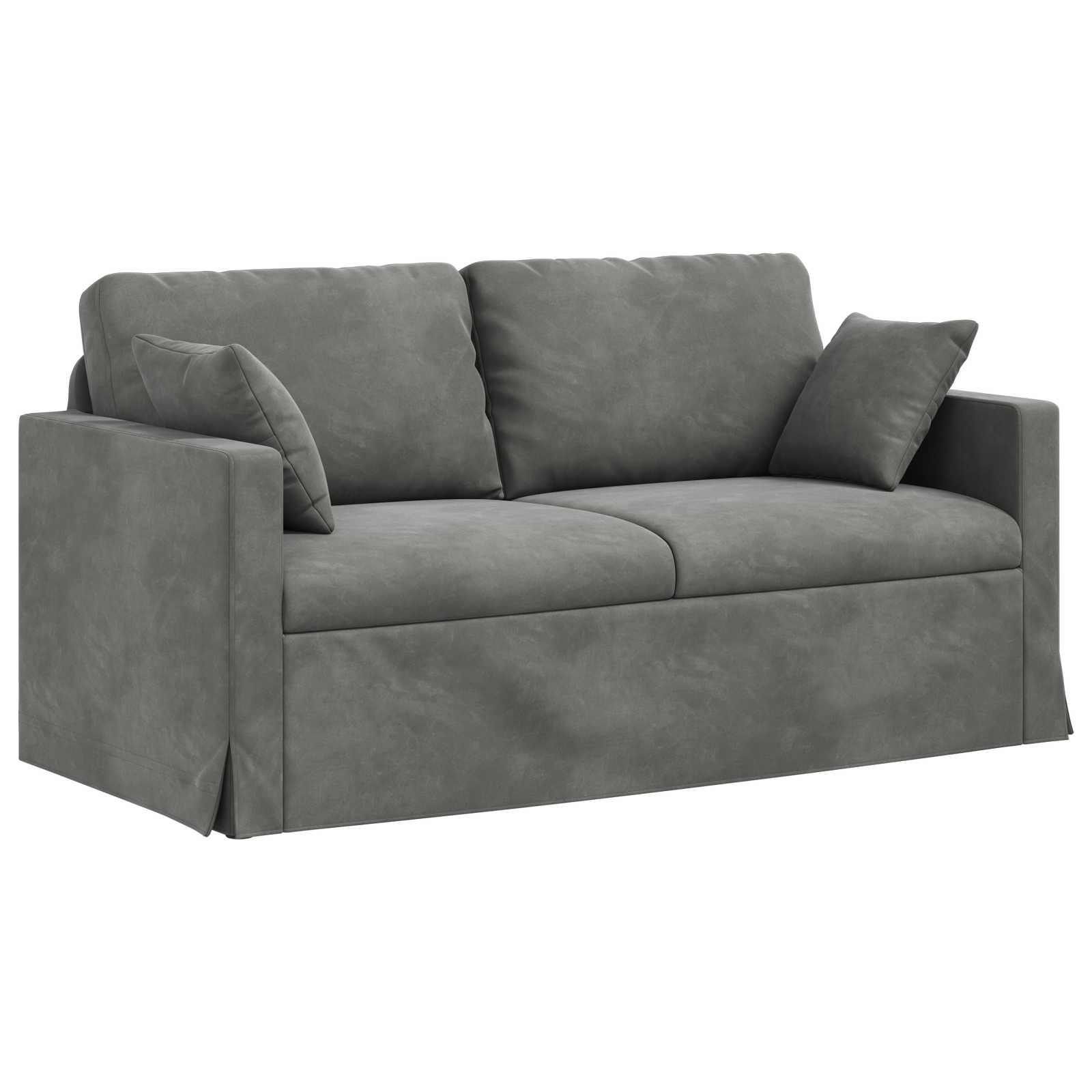 Soffa Mörkgrå 158 x 78 x 80 cm Sammet