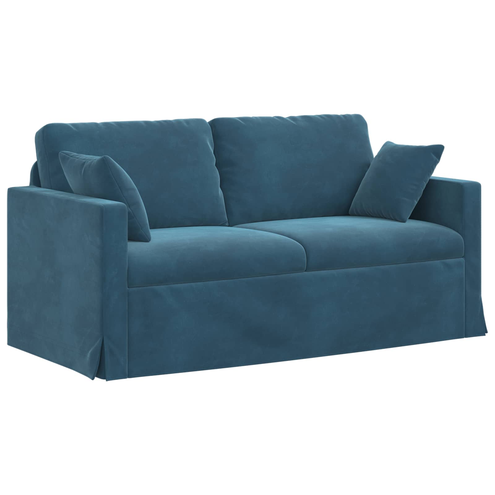 Soffa Blå 158 x 78 x 80 cm Sammet