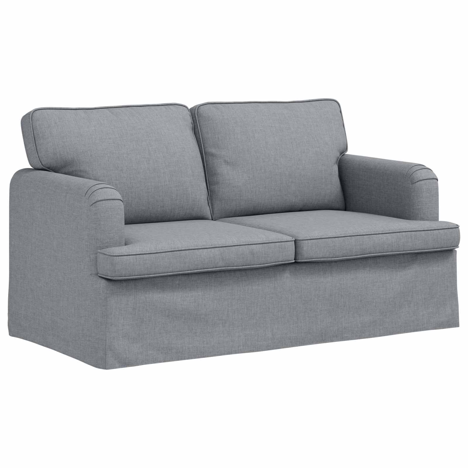Soffa Ljusgrå 144 x 80 x 85 cm tyg