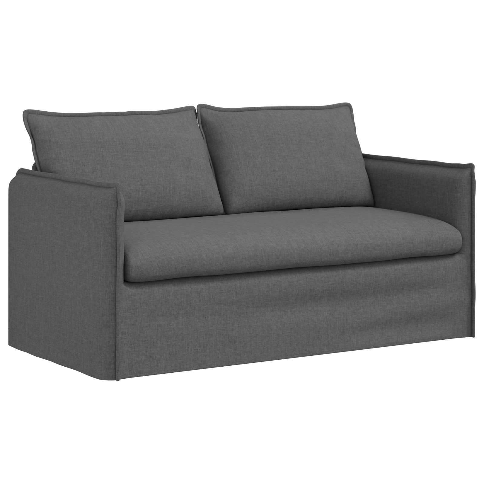 Soffa Mörkgrå 156 x 82 x 85 cm tyg