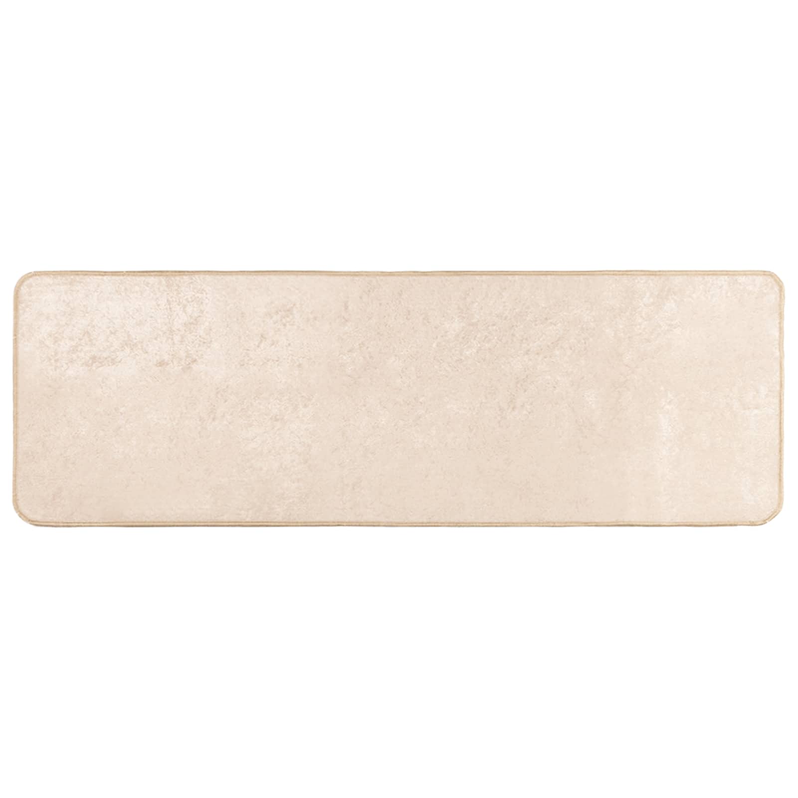 Matta Tryck Kräm 150 x 50 cm Polyester och PVC