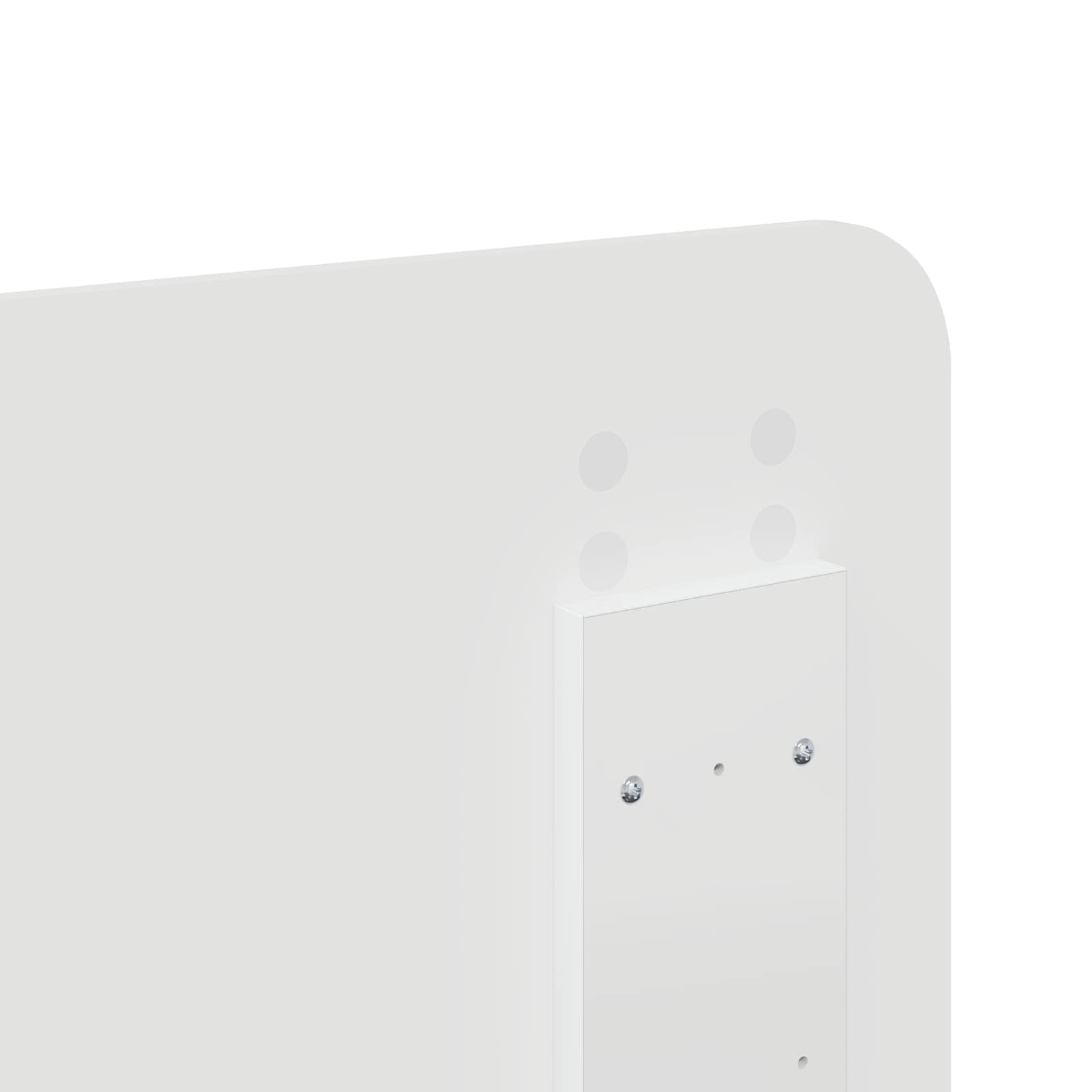 Sängram med huvudgavel Vit 140 x 200 cm Massiv furu