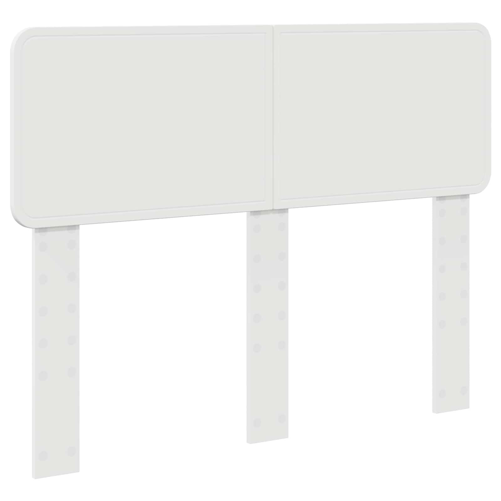 Förvaringssäng med huvudgavel Vit 120 x 190 cm Konstruerat trä