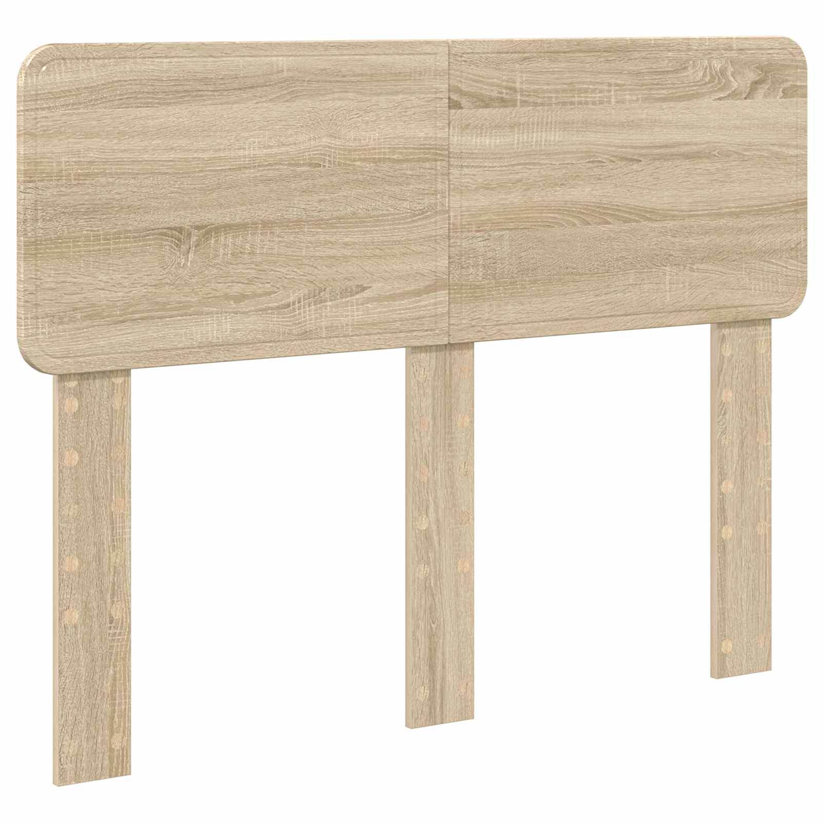 Sängram med huvudgavel Sonoma-ek 120 x 200 cm Konstruerat trä