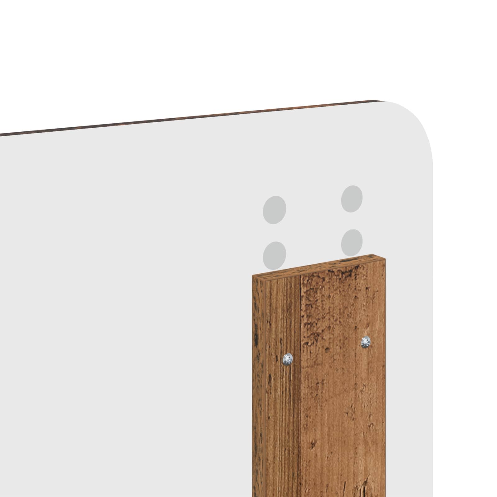 Sängram med huvudgavel Gammalt trä 140 x 200 cm Massiv furu