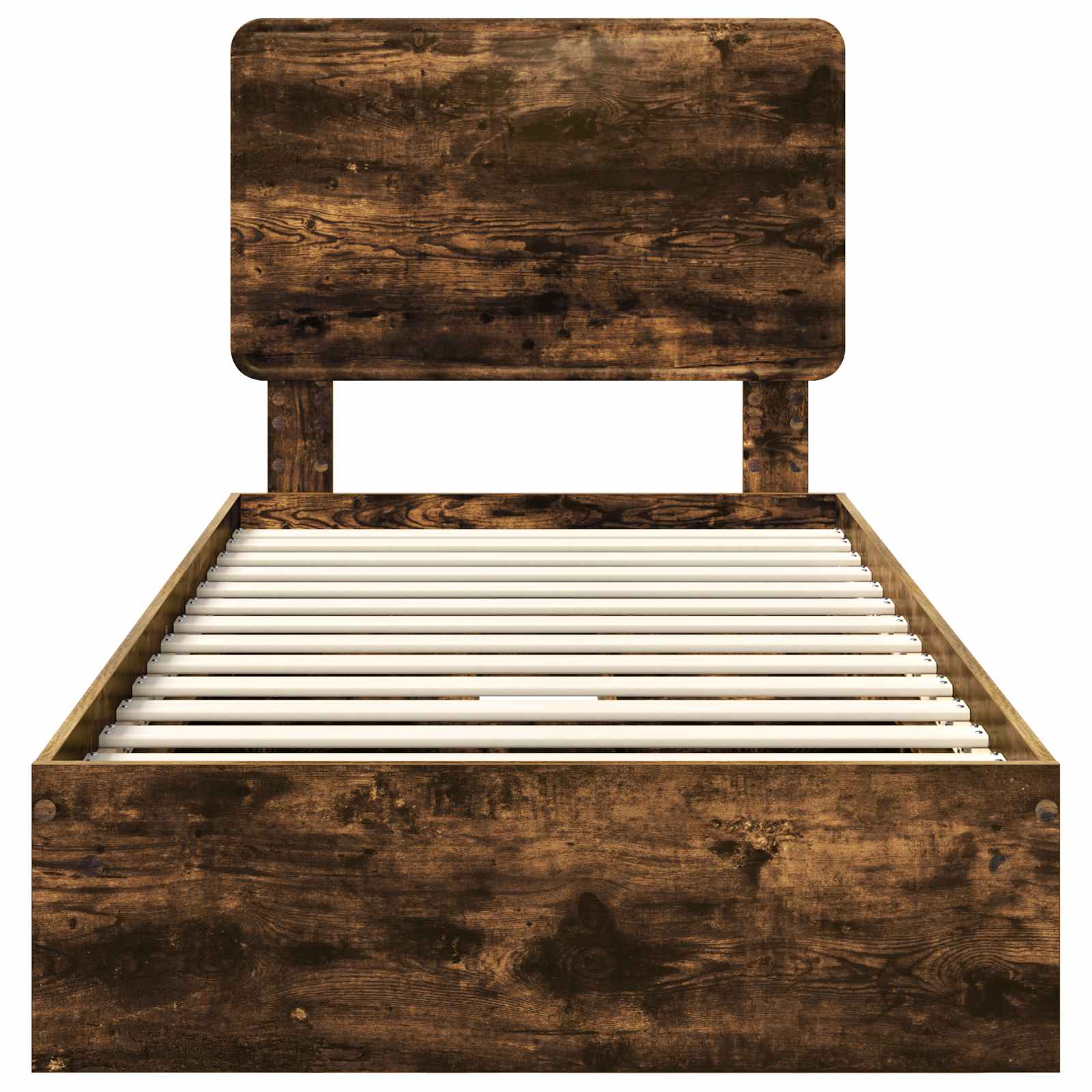 Förvaringssäng med låda Rökt ek 75 x 190 cm Konstruerat trä