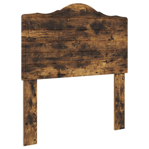 Sängram med huvudgavel Rökt ek 90 x 190 cm Massiv furu