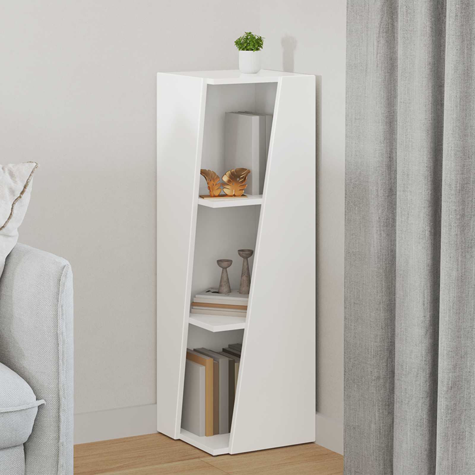 Sidobrett 33 x 32 x 100,5 cm Konstruerat trä Vit