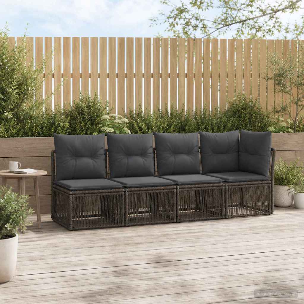 4-sits soffa med vänster arm 4 st 4-Antal sittplatser Grå