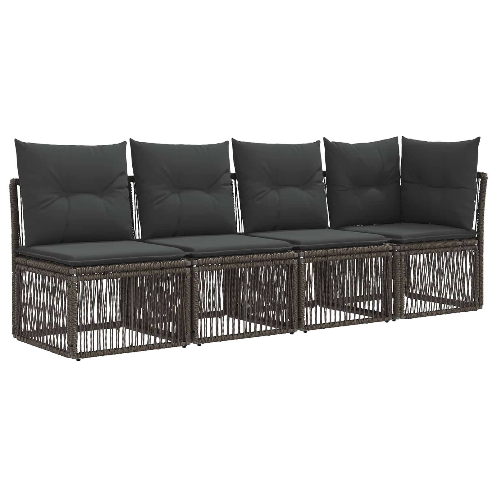 4-sits soffa med vänster arm 4 st 4-Antal sittplatser Grå