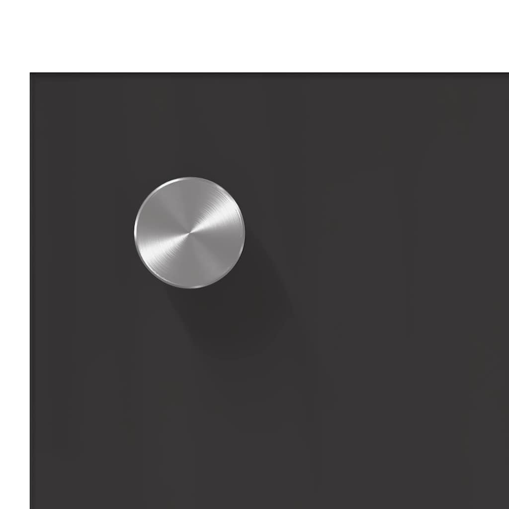 Köksplånbak 2 pcs Mörkgrå 110 x 60 cm härdat glas